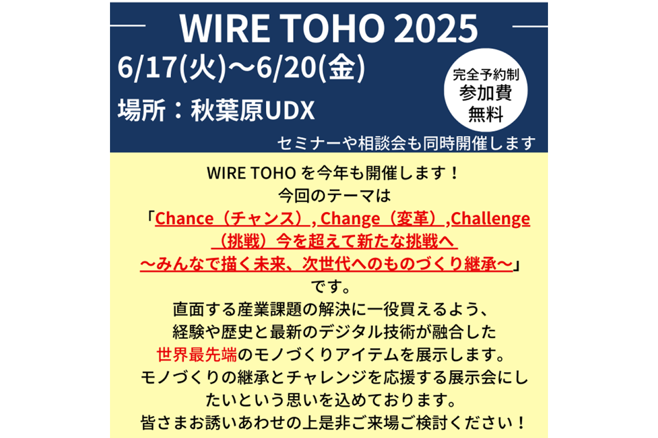 ワイヤー東邦2025　コンセプト　バナー