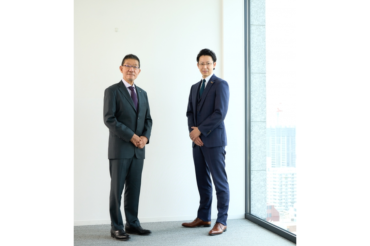 新会長と新社長の写真